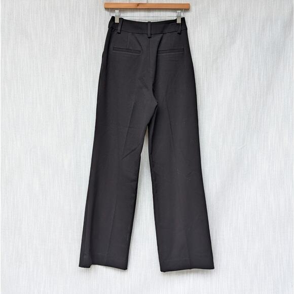 Favorite Daughter Black The Favorite Pant Pleat High-rise Wide Leg Pants, size 0 - Picture 2 of 10